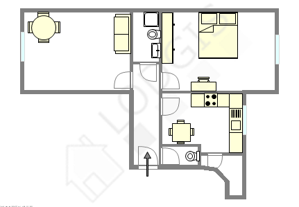 Appartamento Parigi 14° - Piantina interattiva