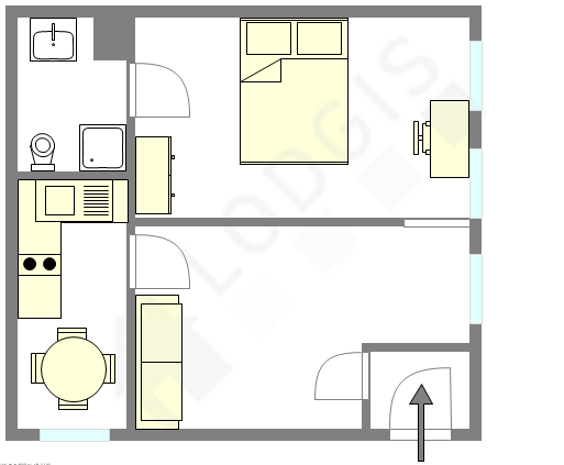 アパルトマン パリ 8区 - レイアウト