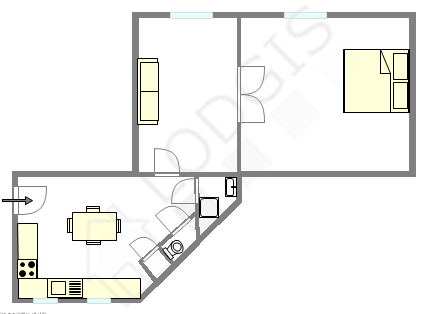 Квартира Париж 18° - Интерактивный план