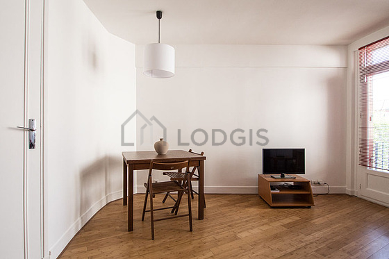 Living room with wooden floor
