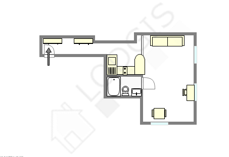 Квартира Париж 5° - Интерактивный план