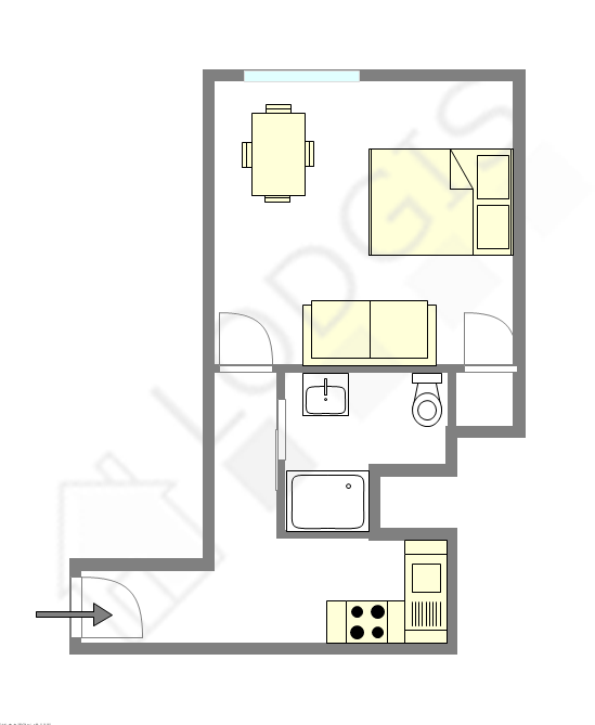 Квартира Париж 10° - Интерактивный план