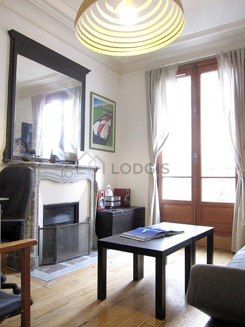 Bedroom with double-glazed windows facing the road