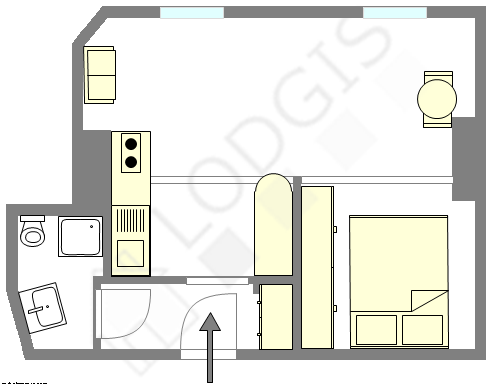 Apartment Paris 9° - Interactive plan