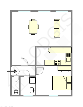 Apartamento París 3° - Plano interactivo