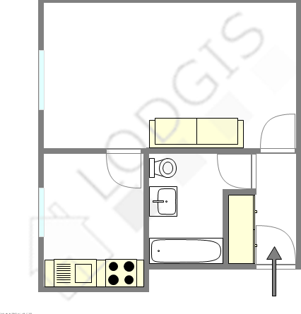 Appartement Paris 7° - Plan interactif