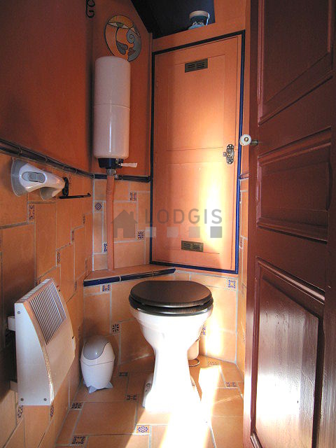 Toilets separated from the bathroom