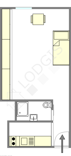 Appartement Paris 8° - Plan interactif