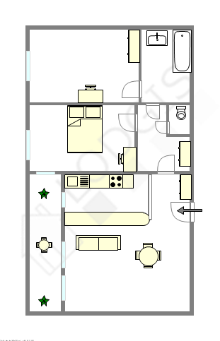 Wohnung Charenton-Le-Pont - Interaktiven Plan