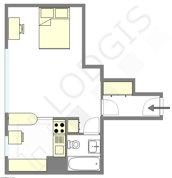 Appartement Courbevoie - Plan interactif