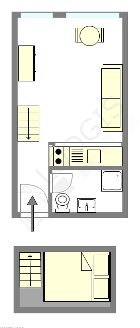 Apartamento Paris 9° - Plano interativo