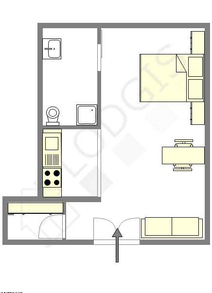 Квартира Париж 8° - Интерактивный план