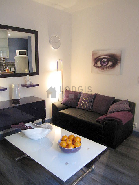 Living room with wooden floor