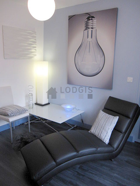 Living room with wooden floor