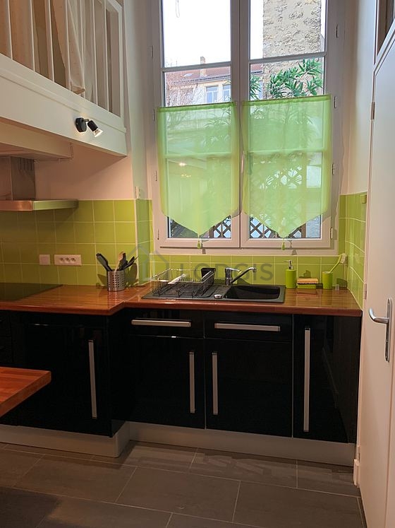 Kitchen equipped with crockery