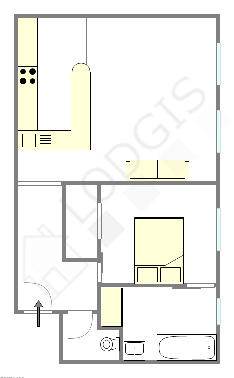 Apartment Paris 6° - Interactive plan
