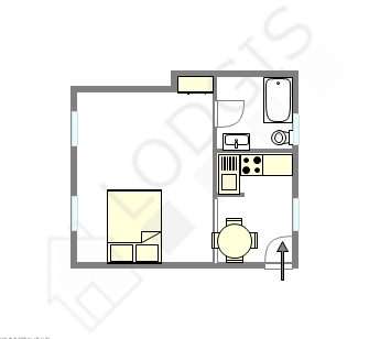 Apartamento Paris 4° - Plano interativo