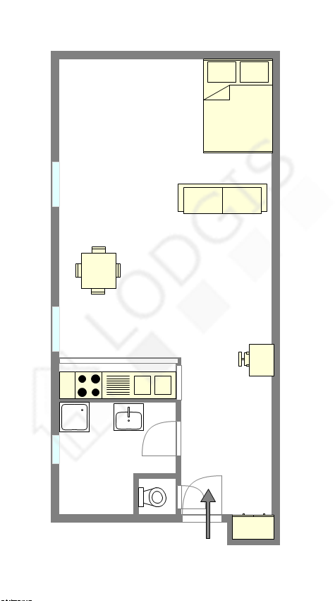 Квартира Париж 5° - Интерактивный план