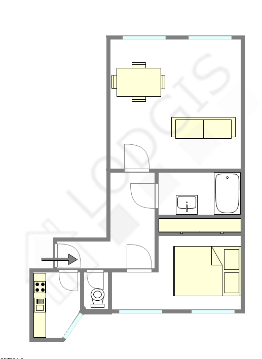 Apartment Paris 3° - Interactive plan