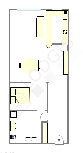 Квартира Париж 16° - Интерактивный план