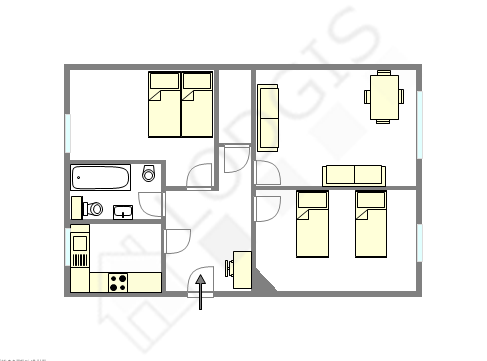 アパルトマン パリ 5区 - レイアウト