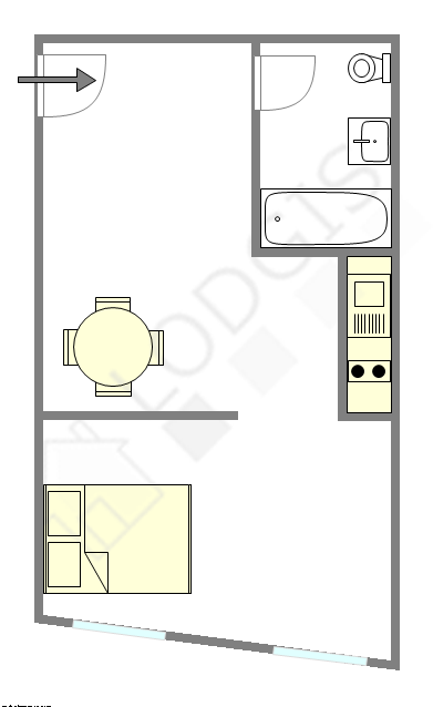 Appartamento Parigi 2° - Piantina interattiva