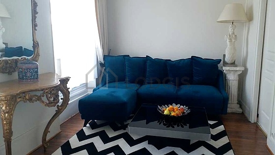 Living room with wooden floor