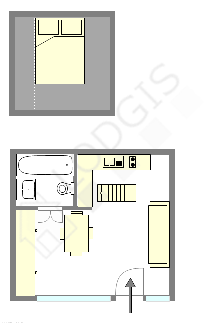 Appartamento Parigi 3° - Piantina interattiva