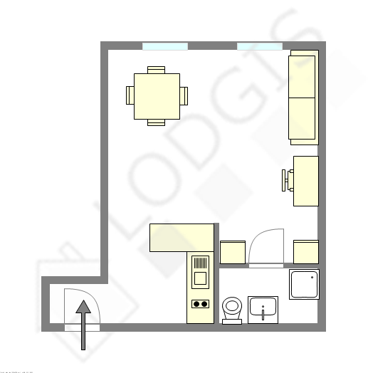 Квартира Париж 3° - Интерактивный план