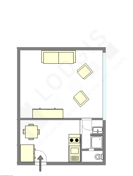 Apartment Paris 11° - Interactive plan