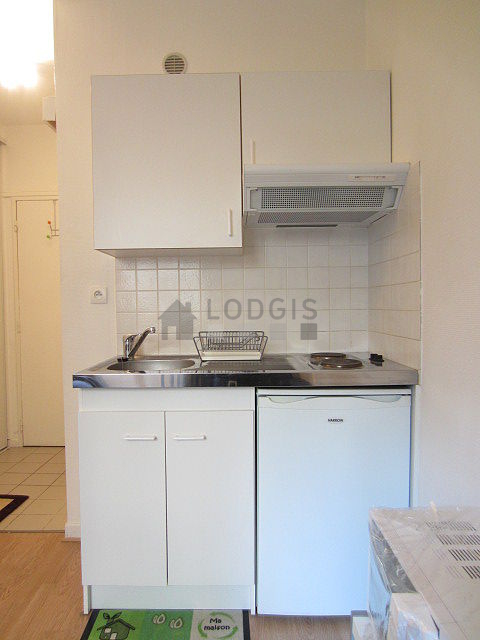 Kitchen with wooden floor