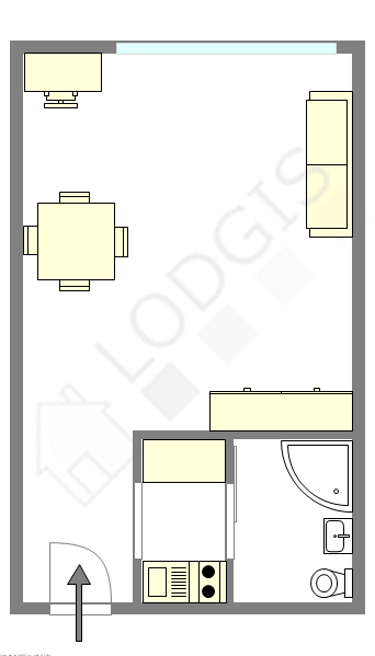 Apartamento Paris 15° - Plano interativo