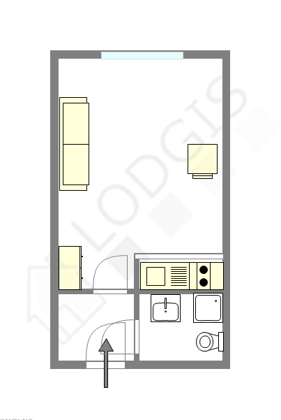 Appartement Paris 18° - Plan interactif