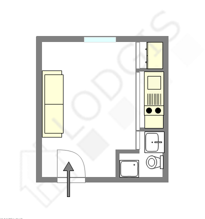 Appartement Paris 3° - Plan interactif