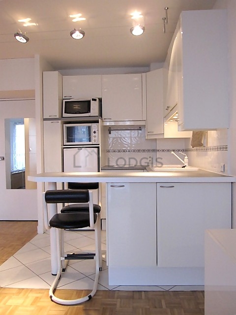 Beautiful kitchen with tile floor