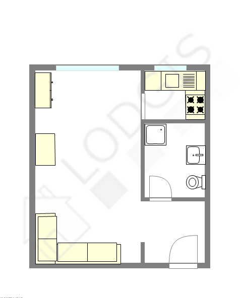 Квартира Париж 18° - Интерактивный план