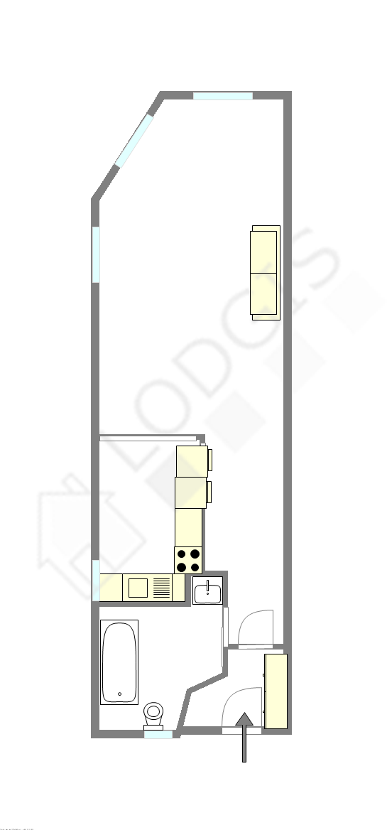 Квартира Париж 5° - Интерактивный план