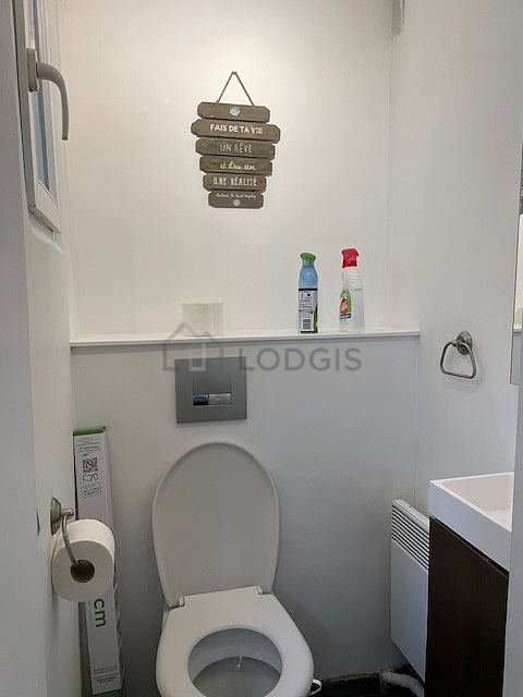 Toilets separated from the bathroom