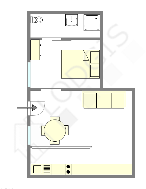 Appartamento Parigi 3° - Piantina interattiva