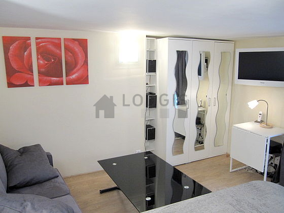 Living room with wooden floor