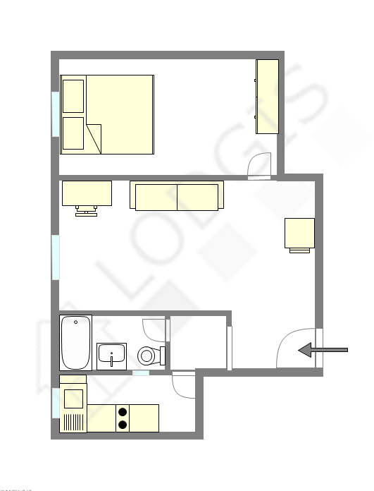 アパルトマン パリ 2区 - レイアウト