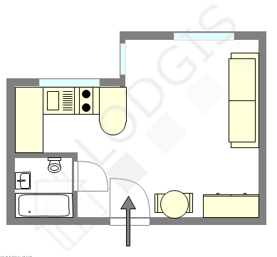 Appartement Paris 13° - Plan interactif