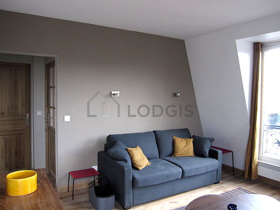 Quiet living room furnished with 1 sofabed(s) of 140cm, tv, 1 armchair(s)