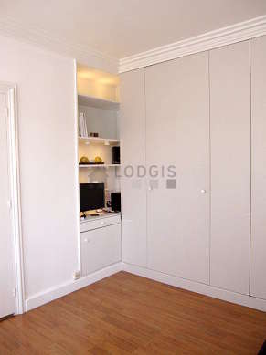 Very quiet living room furnished with 1 sofabed(s) of 140cm, tv, hi-fi stereo, wardrobe