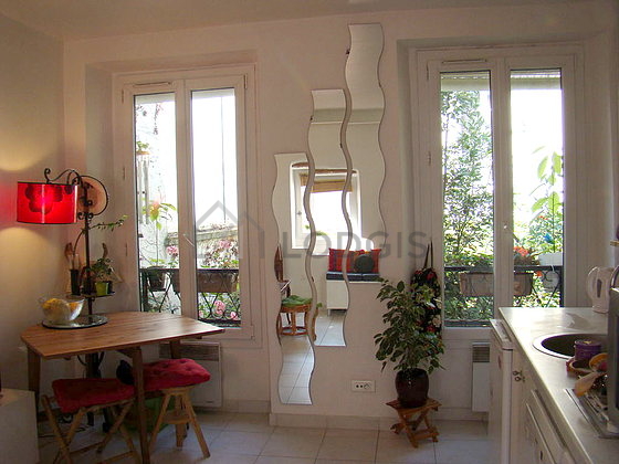 Living room with wooden floor