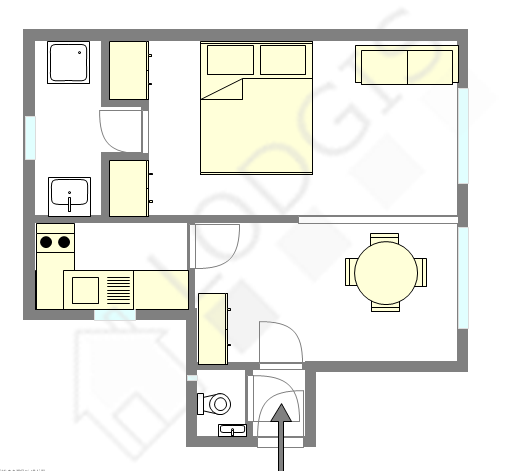 Квартира Париж 7° - Интерактивный план