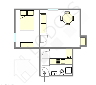 Квартира Париж 5° - Интерактивный план