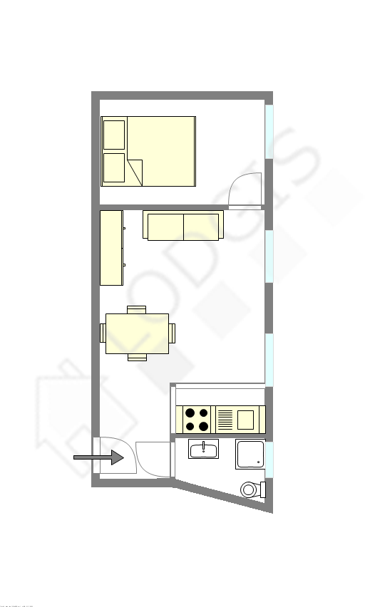 Appartement Paris 10° - Plan interactif