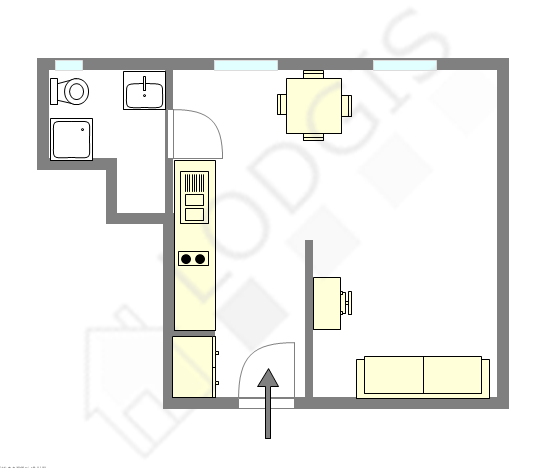 Appartamento Parigi 19° - Piantina interattiva