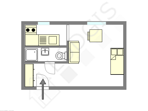 Appartement Paris 13° - Plan interactif